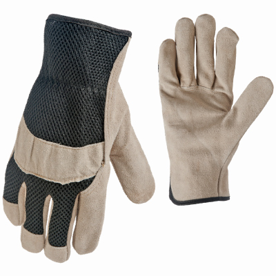 Big Time Products 9144-26 Suede/Mesh Work Gloves, Men's L