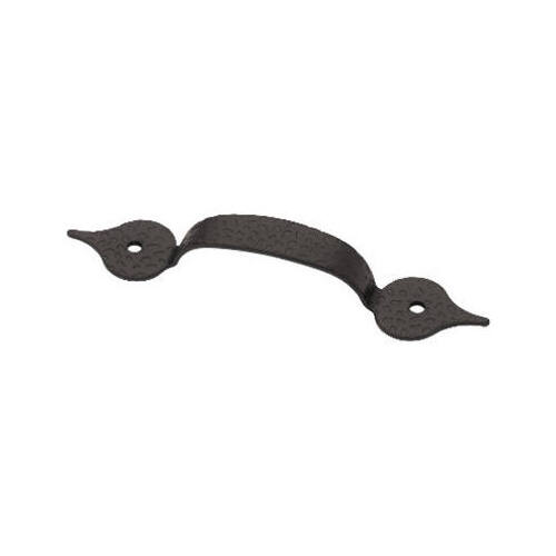 Flat Black Hammercraft Cabinet Pulls, 3.5-In - pair