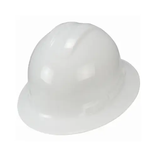 Full Brim Hard Hat, White