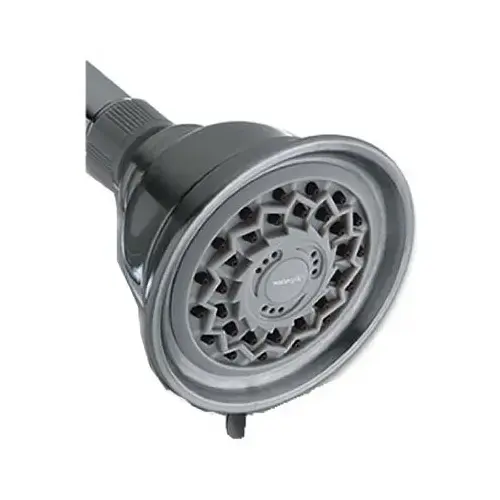Waterpik VAT-313E PowerSpray+ 3-Spray 1.8 GPM Fixed Showerhead, Chrome