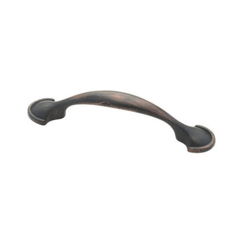 Half Round Foot Cabinet Pulls, Bronze, 3-In - pack of 10