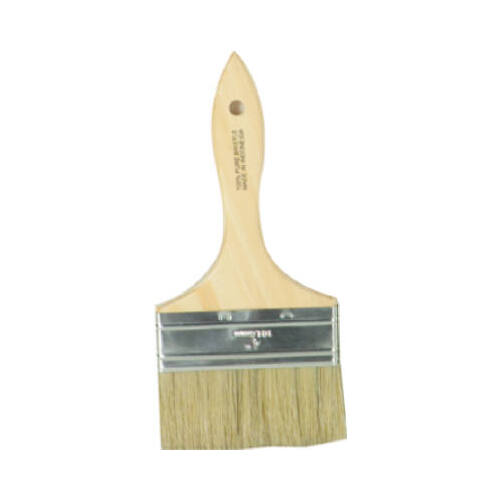 White Bristle Chip Brush, 4-In.