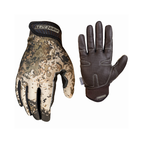 Extreme Wideland Gloves, Camo Pattern, Non-Slip Polymer Coating, Men's L