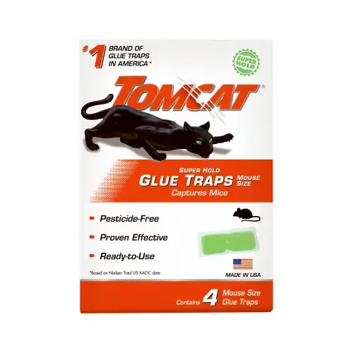 Mouse Glue Traps, Super Hold, 4-Pk.