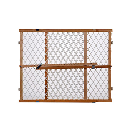 Security Gate, Wood, Natural, 23 in H Dimensions