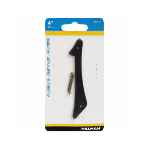 HILLMAN FASTENERS 841618 House Address Number 1, Nail-On, Black Finished Aluminum, 4-In.