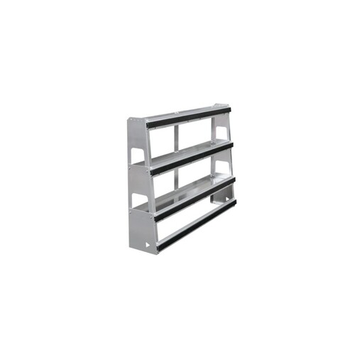 4' L x 45" Interior Glass Rack Shelf Combo Unit Low-Top