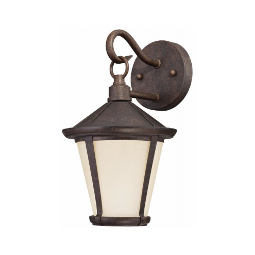 Darcy Series 00 Outdoor Wall Fixture, 120 V, 9 W, LED Lamp, 748 Lumens, 2700 K Color Temp Antique Bronze