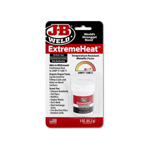 J-B Weld 37901 Automotive Adhesive ExtremeHeat High Strength Paste 3 oz