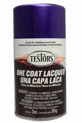 Testors 1842MT Spray Paint Extreme Lacquer Gloss Purple-Licious 3 oz Purple-Licious