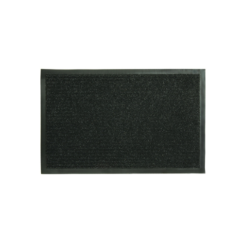 Fanmats 27389 Floor Mat, 36 in L, 21 in W, Jumbo Dual Rib Pattern, Polypropylene Surface, Charcoal Black