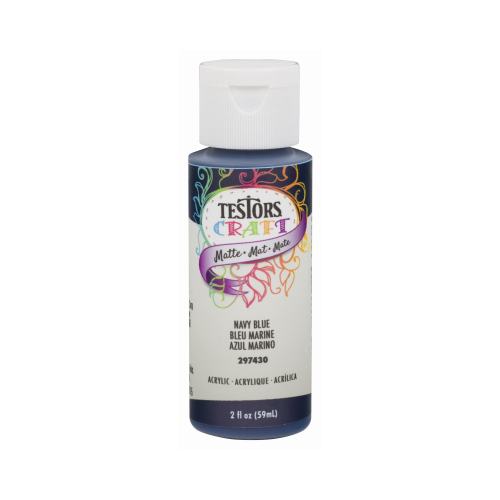 Craft Paint, Matte, Navy Blue, 2 oz, Bottle