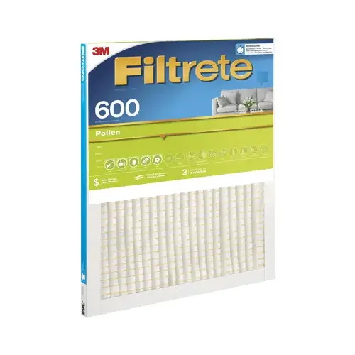 Air Filter, Dust Reduction, 3 Months, Green, 12x20x1-In.