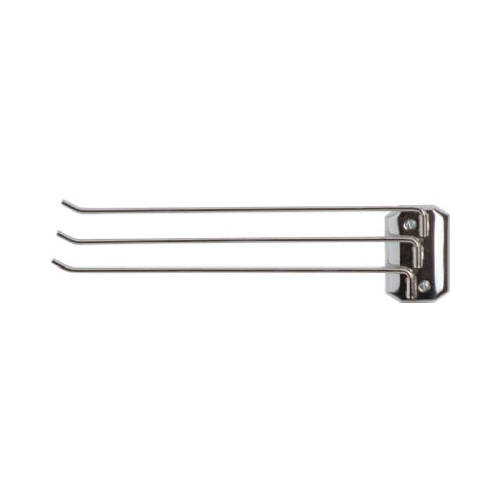 Decko 38190 Towel Bar, 13-1/2 in L Rod, Steel, Chrome, Surface Mounting