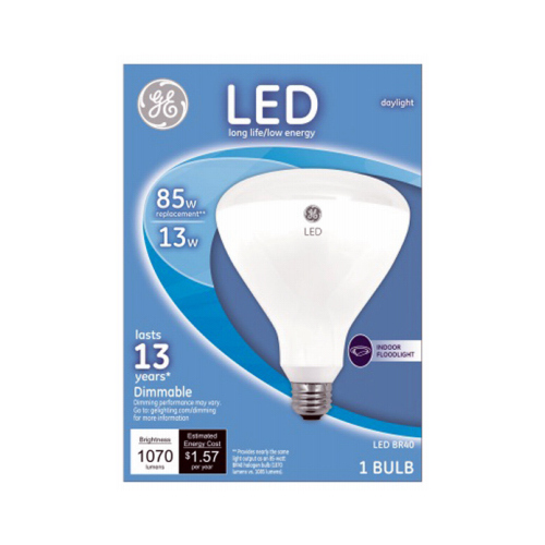 LED Floodlight Bulb BR40 E26 (Medium) Daylight 85 Watt Equivalence White