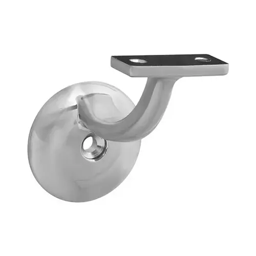 1-Piece Handrail Bracket, 250 lb, Zinc, Satin Nickel