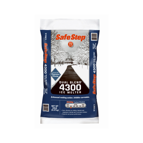 Safe Step 639752 Dual Blend 51021 Ice Melter, Crystalline Solid, White, 20 lb Bag