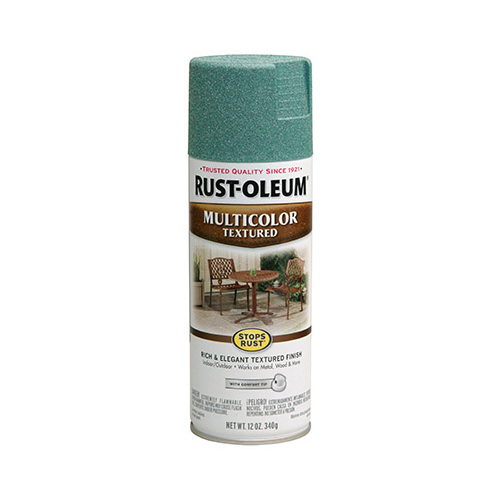 Spray Paint MultiColor Textured Flat/Matte Sea Green 12 oz Sea Green - pack of 6