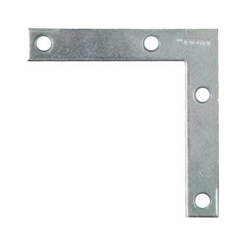 117BC Series Corner Brace, 3 in L, 1/2 in W, 3 in H, Steel, Zinc, 0.07 Thick Material - pack of 40