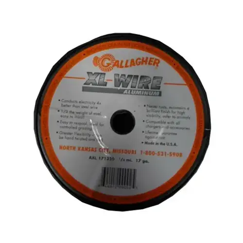 Electric Fence Wire Direct Current 1320 ft. Silver Silver