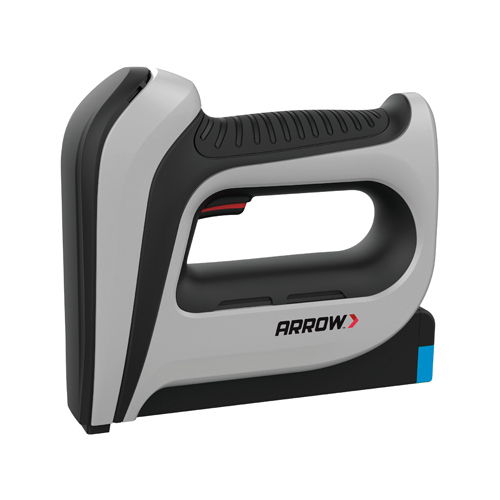 Arrow T50DCD Staple Gun, 1/4 to 1/2 in W Crown, T50 Staple, Includes: Charger Gray