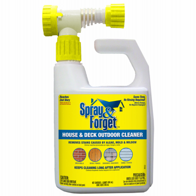 Spray & Forget SFDHEQ06 House and Deck Cleaner 32 oz Liquid