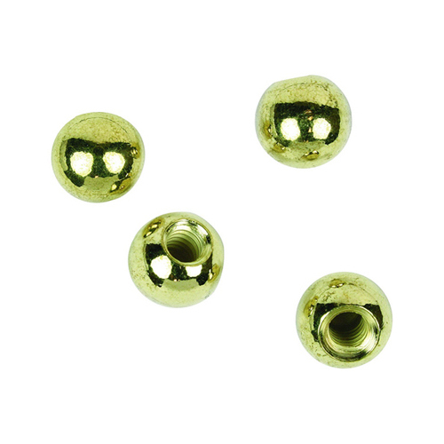 Cap Nut, Canopy Ball, Brass, For: Light Fixtures - pack of 4