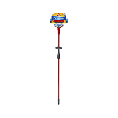 Mop Power Scrub 10.8" W Roller Red
