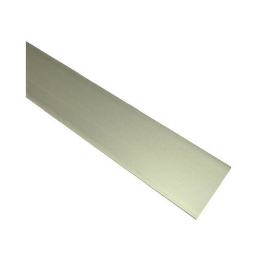 Aluminum Flat Bar 0.0625" T X 0.75" W X 4 ft. L Weldable Mill