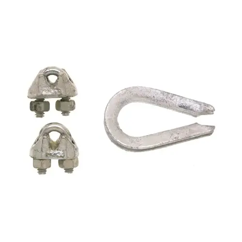 Wire Rope Clips and Thimble Electrogalvanized Aluminum Electrogalvanized