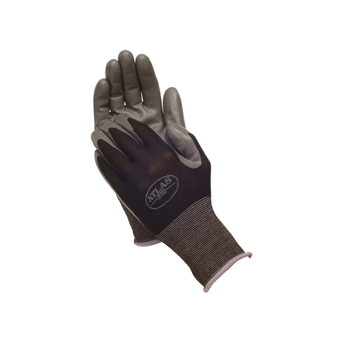 Radians NT3700BKL Nitrile Work Gloves, Knit Liner, L
