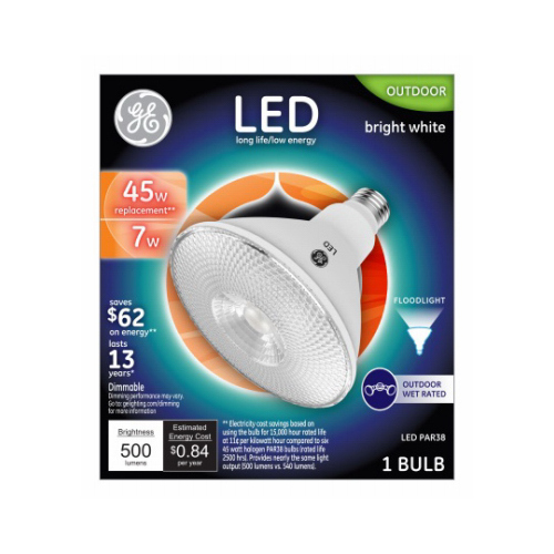 LED Bulb PAR38 E26 (Medium) Bright White 45 W Clear