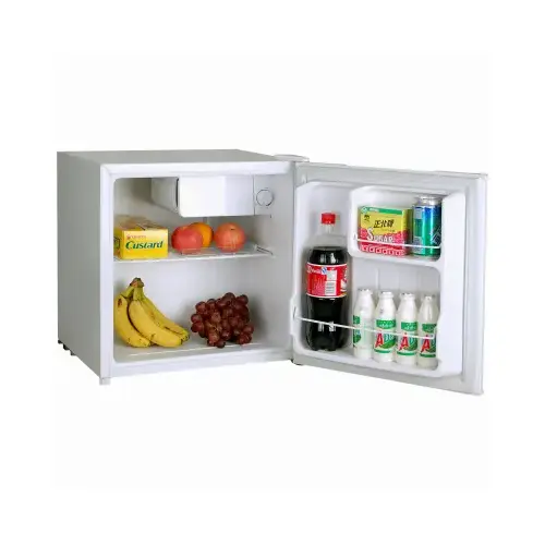 Compact Refrigerator 1.7 cu ft White Steel 120 W White