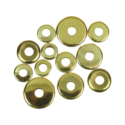 Lamp Check Ring Assortment, Brass, For: 1/8 in IP Lamp Nipples - pack of 12