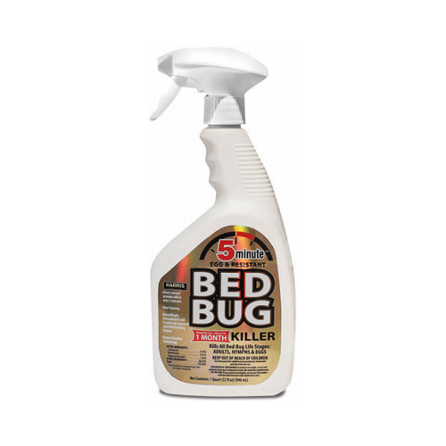 Harris GOLDBB-32 Bed Bug Killer, Liquid, Spray Application, 32 oz