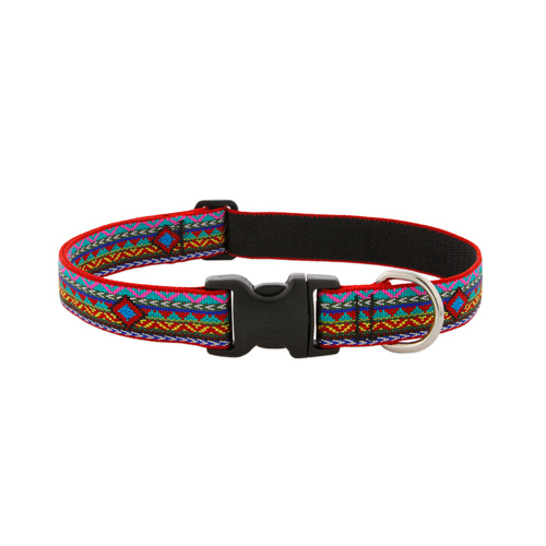 Lupine Pet 91552 Adjustable Collar Original Designs Multicolored El Paso Nylon Dog Multicolored