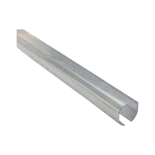 Round Rail, Steel, Galvanized, 2-3/8 in W, 2-13/32 in H, 120 in L