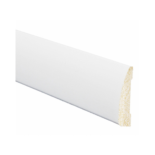 Trim 7/16" H X 7 ft. L Prefinished White Polystyrene Traditional Prefinished