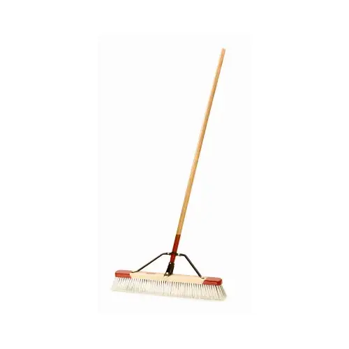 Harper 2224A Push Broom, Fine Debris, Smooth to Semi-Smooth Surface, 24 In. Gray