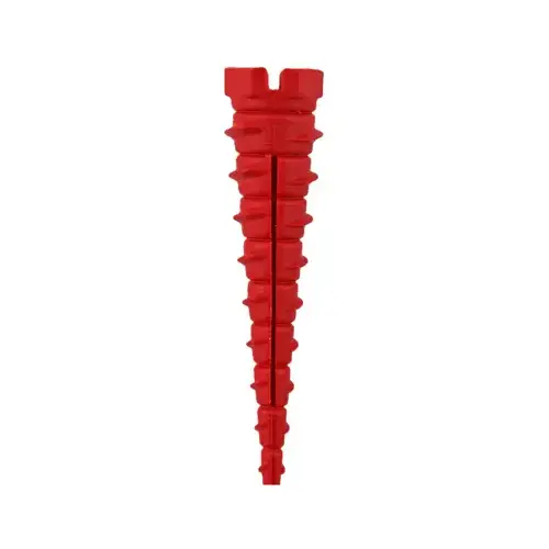 Screw-It-Again SIA-10PK #2 to #16 Thread x 2 In. Red Plastic Wood Anchor (10 Ct.)