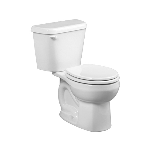 American Standard 751DA001.020 Colony Complete Toilet, Round Bowl, 1.6 gpf Flush, 12 in Rough-In, 15 in H Rim, White