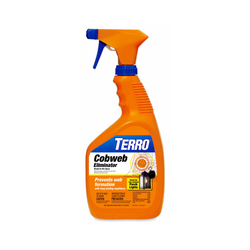 TERRO T2360 Cobweb Eliminator, Liquid, Vinegar Like, 1 qt Bottle