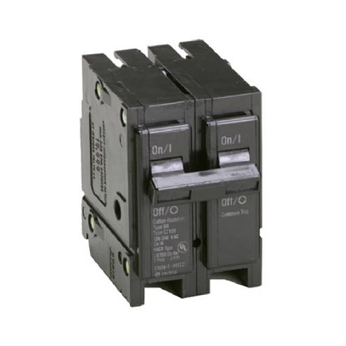 Eaton BR240 Circuit Breaker, Mini, Type BR, 40 A, 2 -Pole, 120/240 V, Plug Mounting