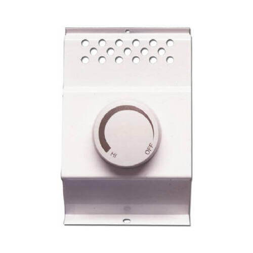 Double Pole Line Voltage Baseboard Thermostat Heating and Cooling Dial White