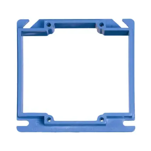 Carlon A420RR Electrical Box Cover, 4 in L, 4 in W, Square, PVC, Blue