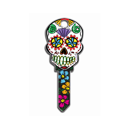 Key Blank Key Shapes Sugar Skull House SC1 Single For Schlage Multicolored