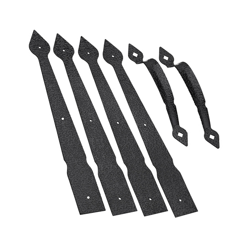 National Hardware N109017 V8413 Series Spear Gate Kit, Steel, Black, 6