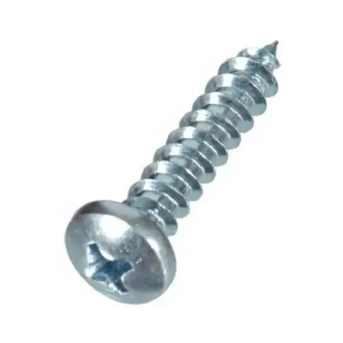 Sheet Metal Screws No. 12 S X 1-1/2" L Phillips Pan Head 100 Zinc-Plated