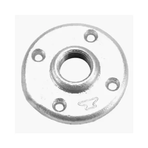 Floor Flange 3/8" FPT T Galvanized Malleable Iron Galvanized