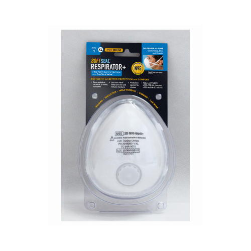Disposable Particulate Respirator N95 Multi-Purpose Premium Valved White XL White